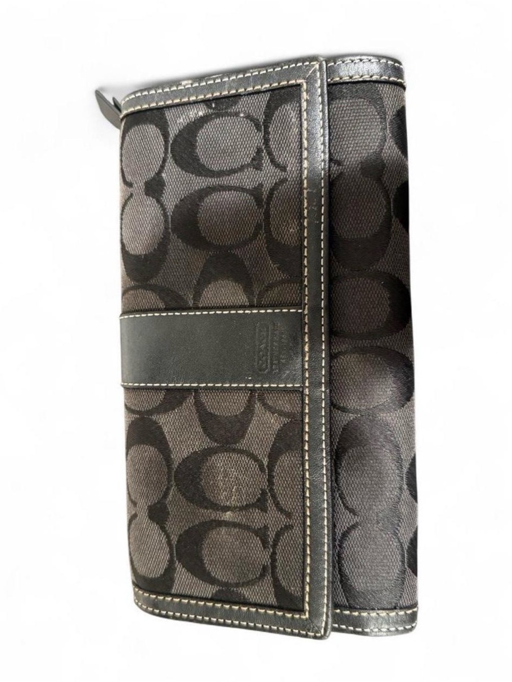 Coach Signature Canvas Black Wallet